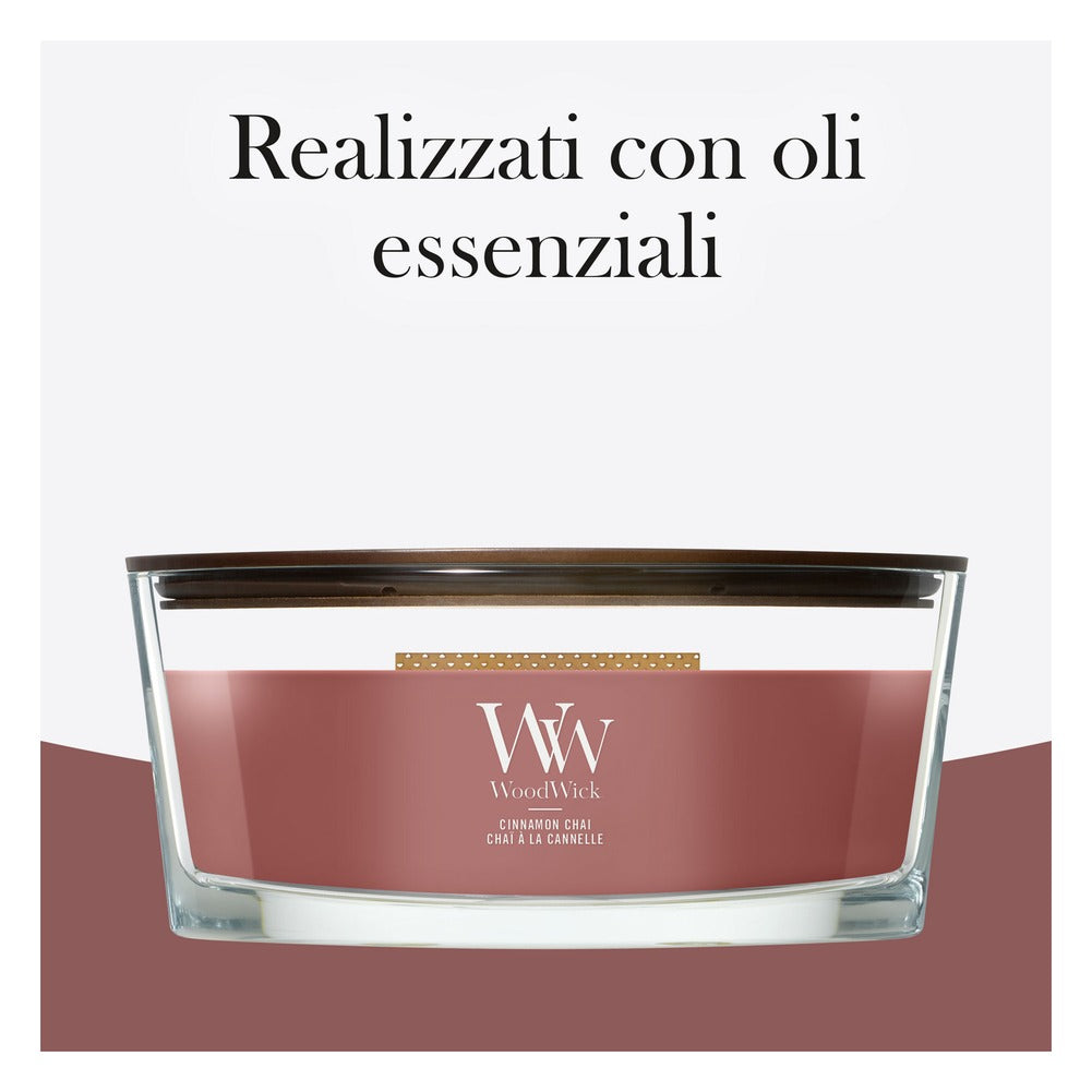Candela Ellipse WoodWick Cinnamon Chai 5
