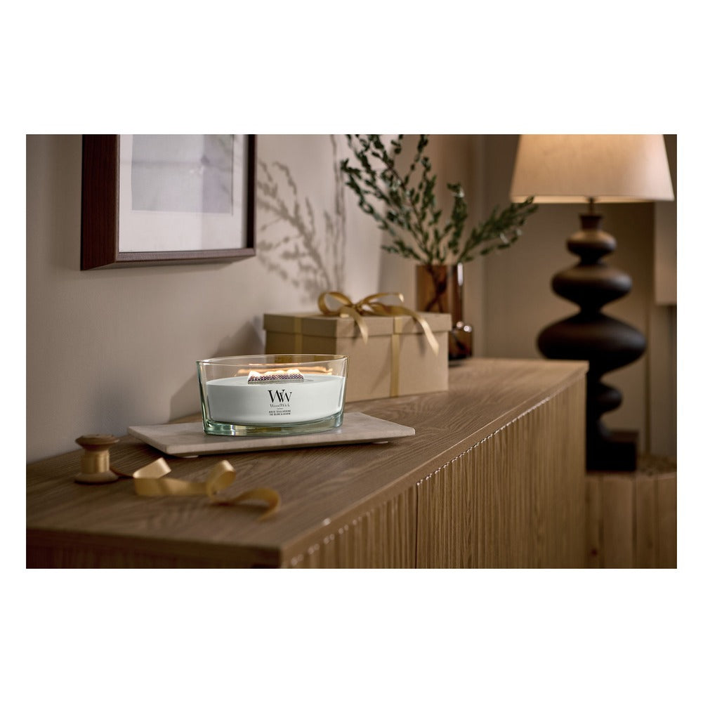 Candela Ellipse WoodWick White Tea & Jasmine 2