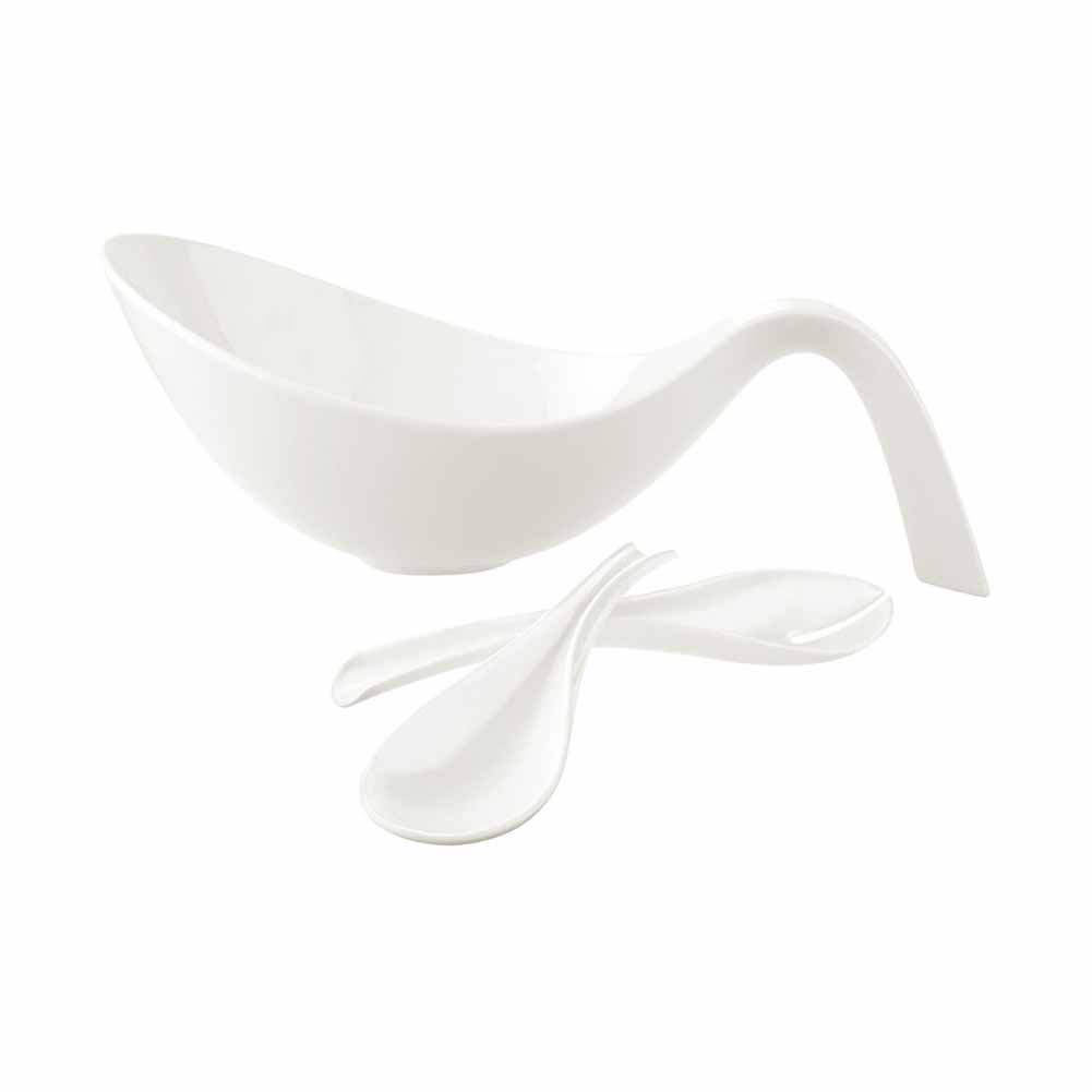 Insalatiera set 3 pezzi Flow bianco Villeroy & Boch 1