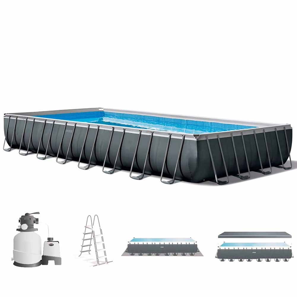 Piscina fuori terra Intex rettangolare Ultra XTR Frame 975x488xh132cm con pompa cod 26374