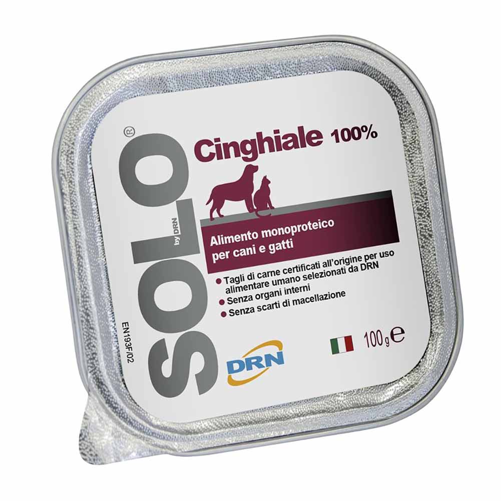 Alimento Monoproteico DRN Solo Cinghiale per Cani e Gatti 100g 1