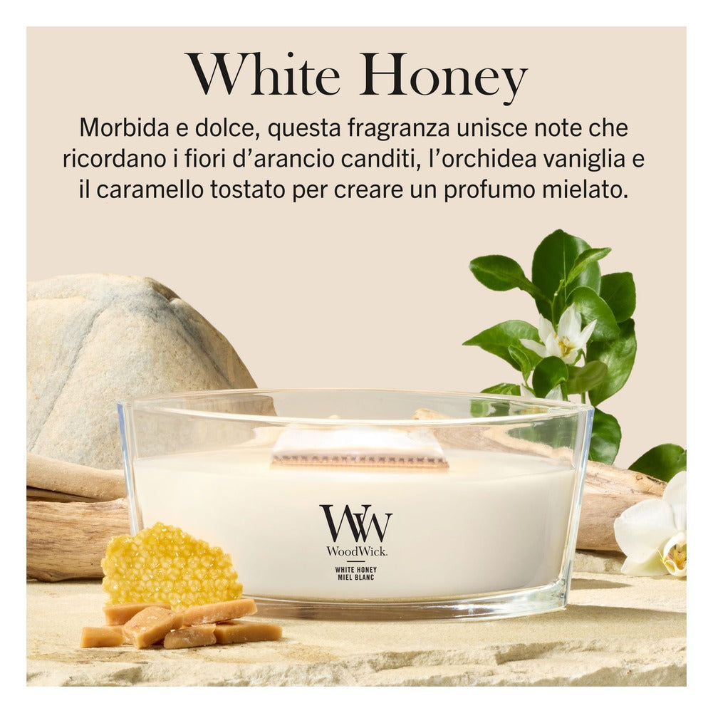 Candela Ellipse WoodWick White Honey 3