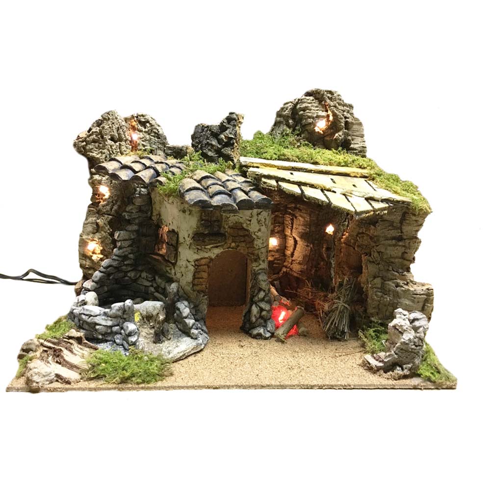 Capanna con Luce e Fuoco 40x28x30cm 1