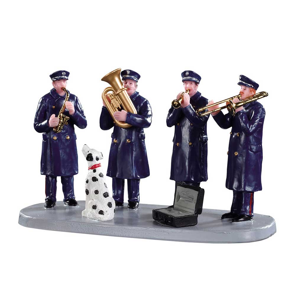 Firehouse Band Caddington Village Lemax Cod 93421 1