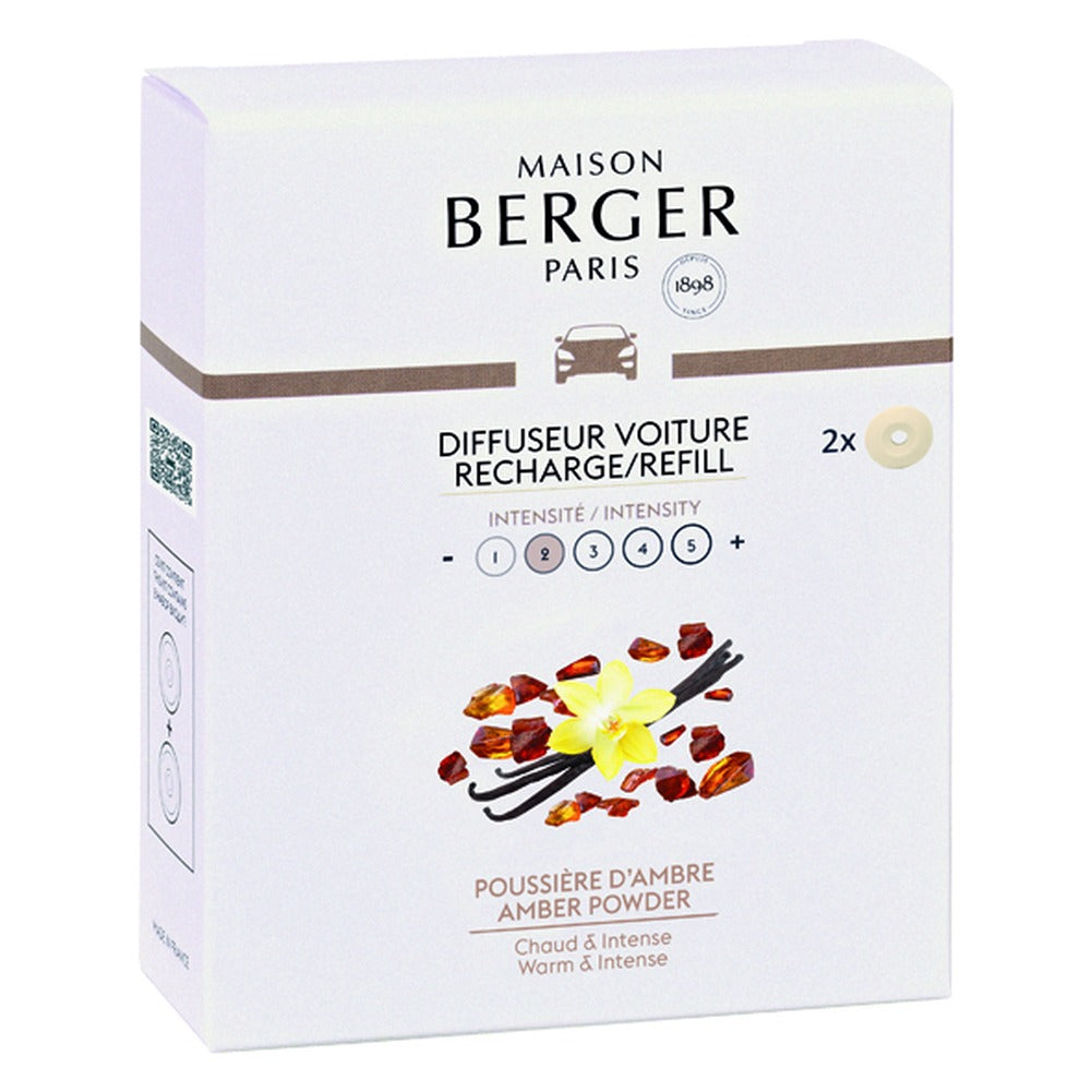 Ricarica per Profumatore Auto Maison Berger Poussière d'Ambre 2 pz 1