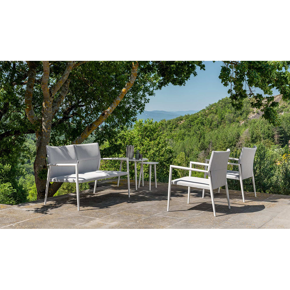 Salotto Adam bianco tessuto Grigio chiaro Talenti 6