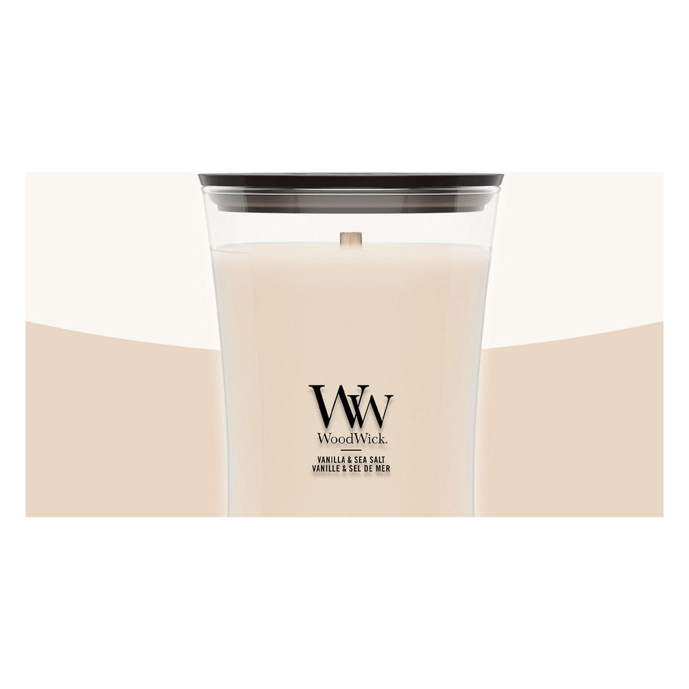 Candela Grande WoodWick Vanilla & Sea Salt 6