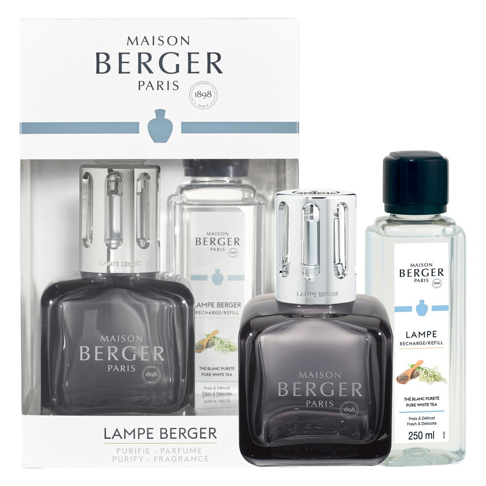 Cofanetto Lampada Catalitica Maison Berger Glacon Grigio – Thé Blanc Pureté 3