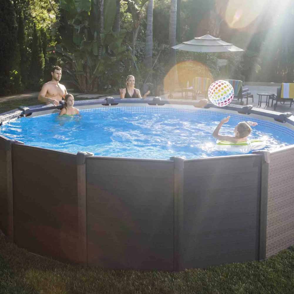 Piscina fuori terra Graphite Grey Panel Ø 478x124 cm