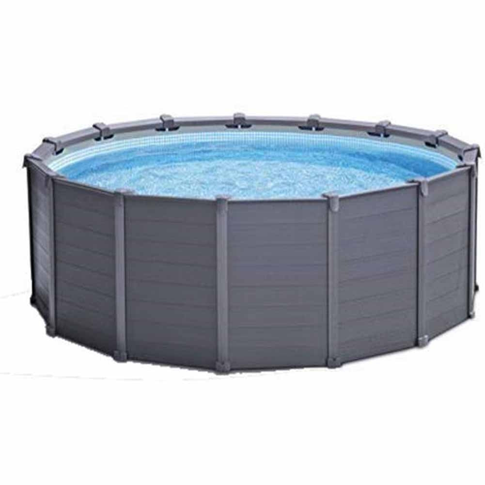 Piscina Graphite Grey Panel diam 478xh124cm Intex 26384 4