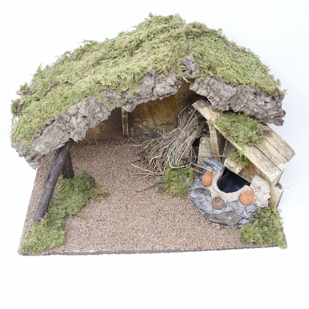 Capanna con fontana 39x24x24cm