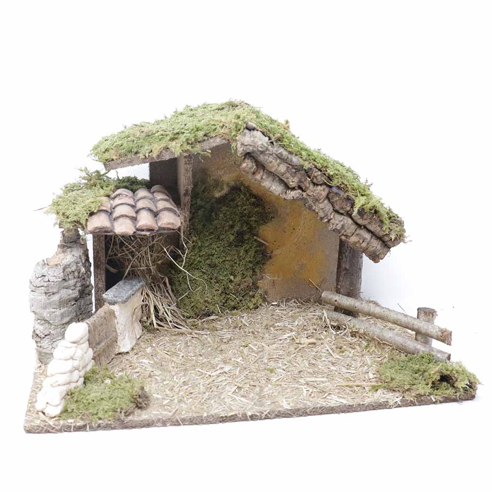 Capanna con cancelletto e staccionata 39x24x24cm