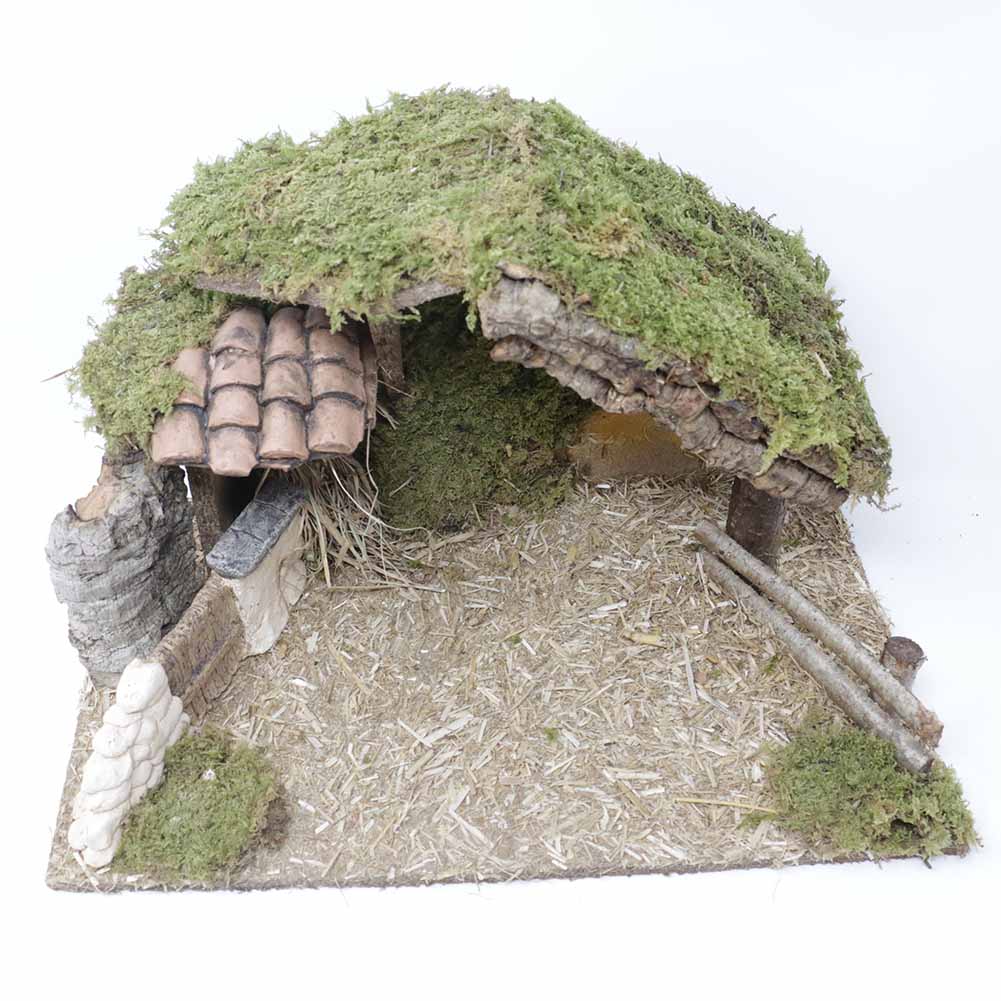 Capanna con cancelletto e staccionata 39x24x24cm