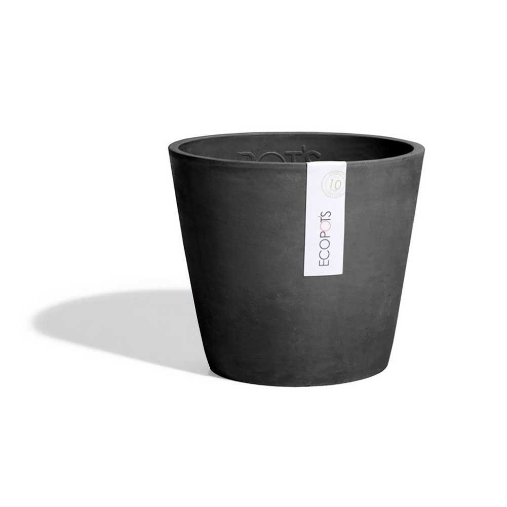 Vaso Cilindro Amsterdam Ø30 cm Grigio Scuro Ecopots 1