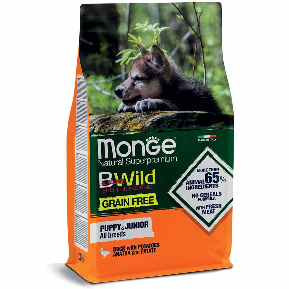 Alimento cane Monge BWild All Breeds Puppy e Junior 12kg 1