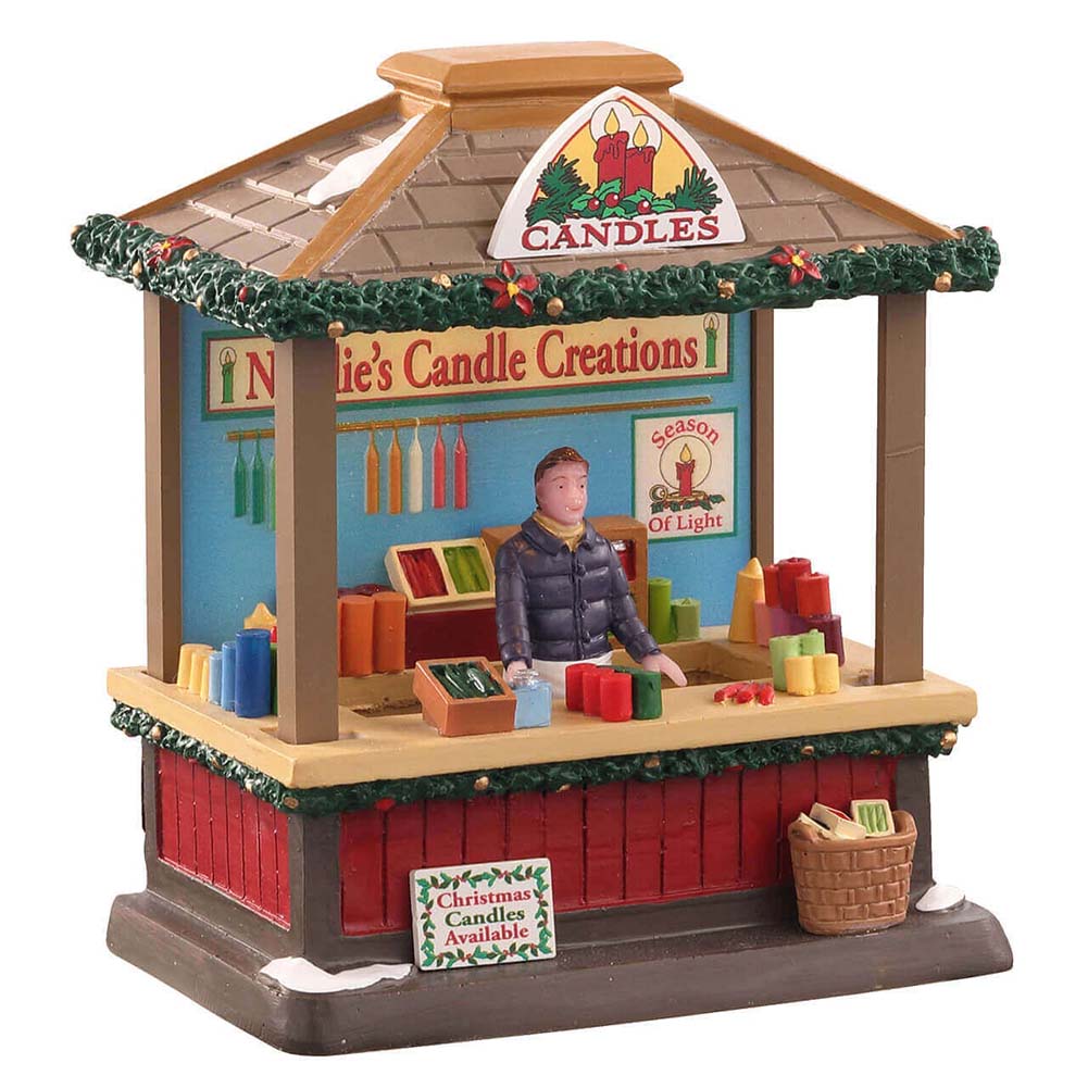 Christmas Candles B/O 3V Christmast Market Lemax Cod 04759 1