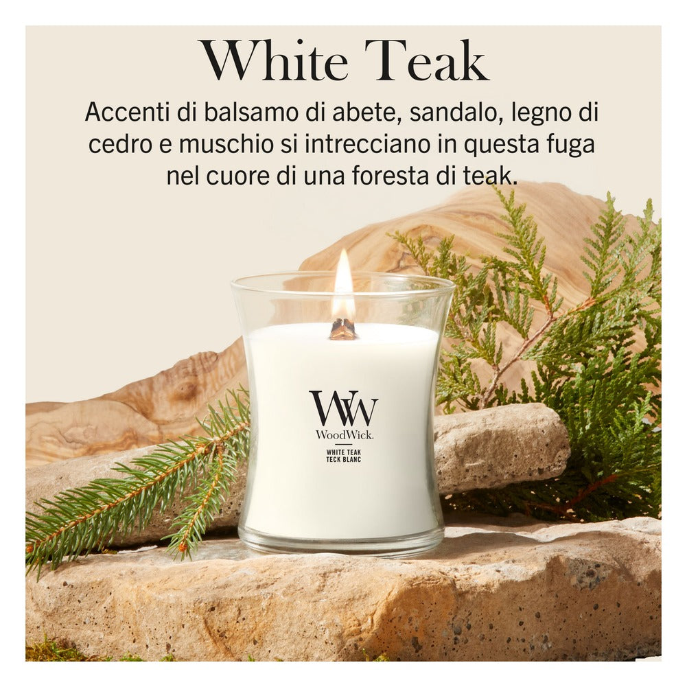Candela Media WoodWick White Teak 2