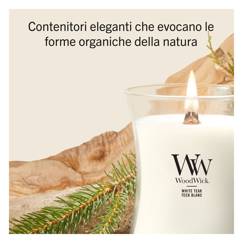 Candela Media WoodWick White Teak 3