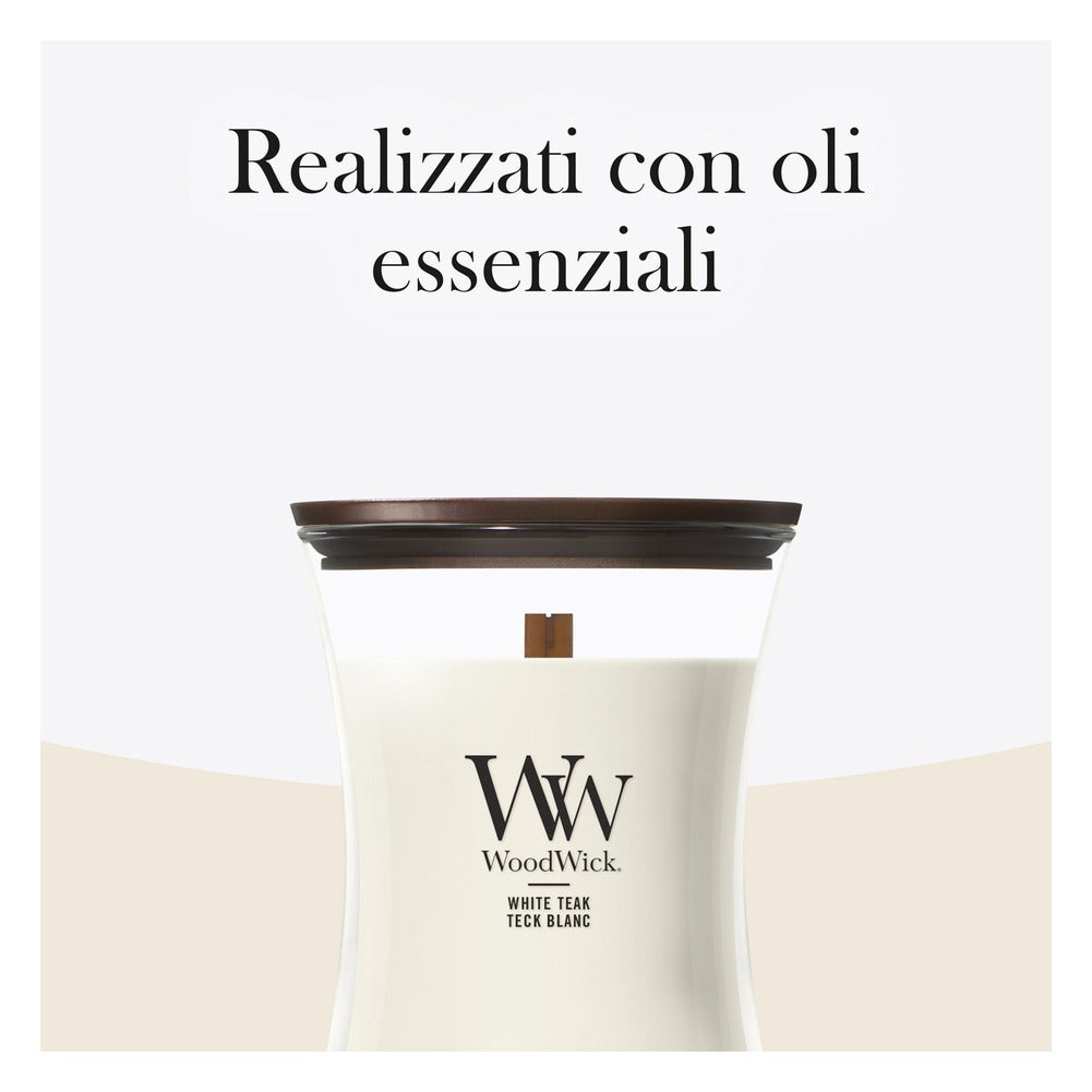 Candela Media WoodWick White Teak 5