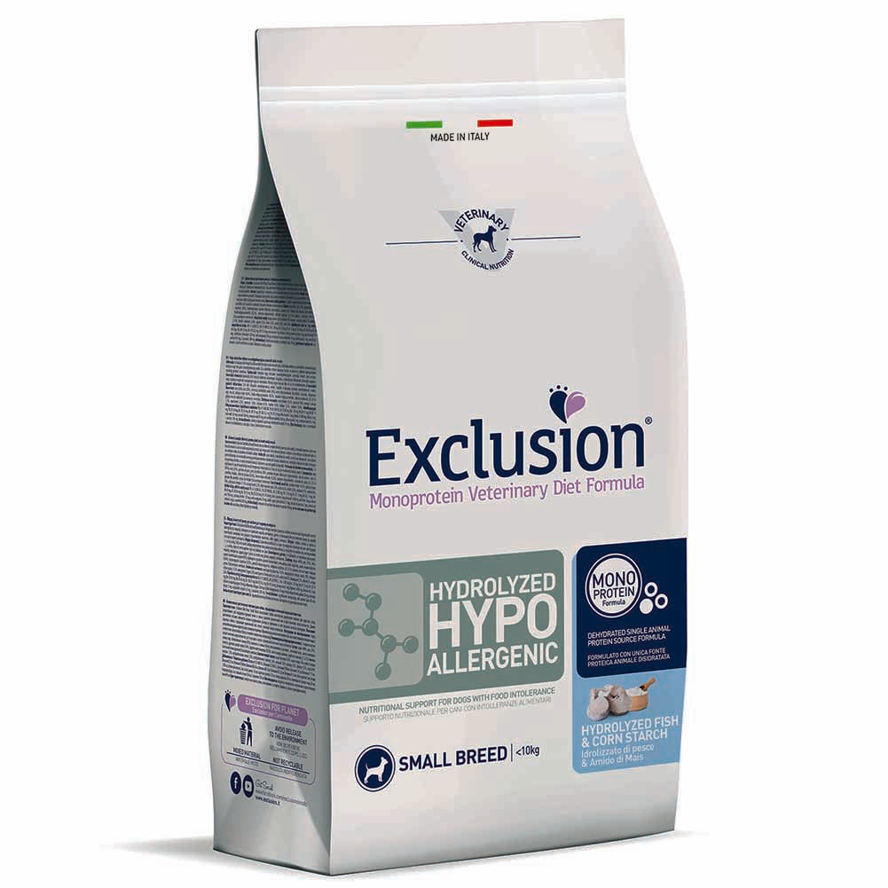 Exclusion Hydrolyzed Hypoallergenic 2kg per Cani Adulti di Taglia Piccola 1