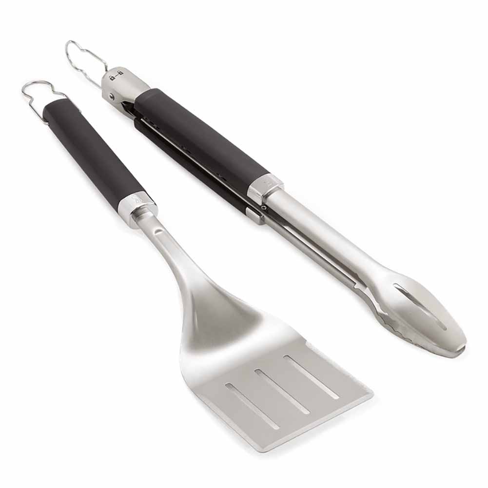 Weber Q 2200N con supporto compatto e kit Precision pala e pinza 9