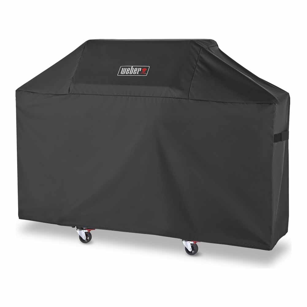 Weber Genesis E-315 nero barbecue a gas con copertura Premium 8