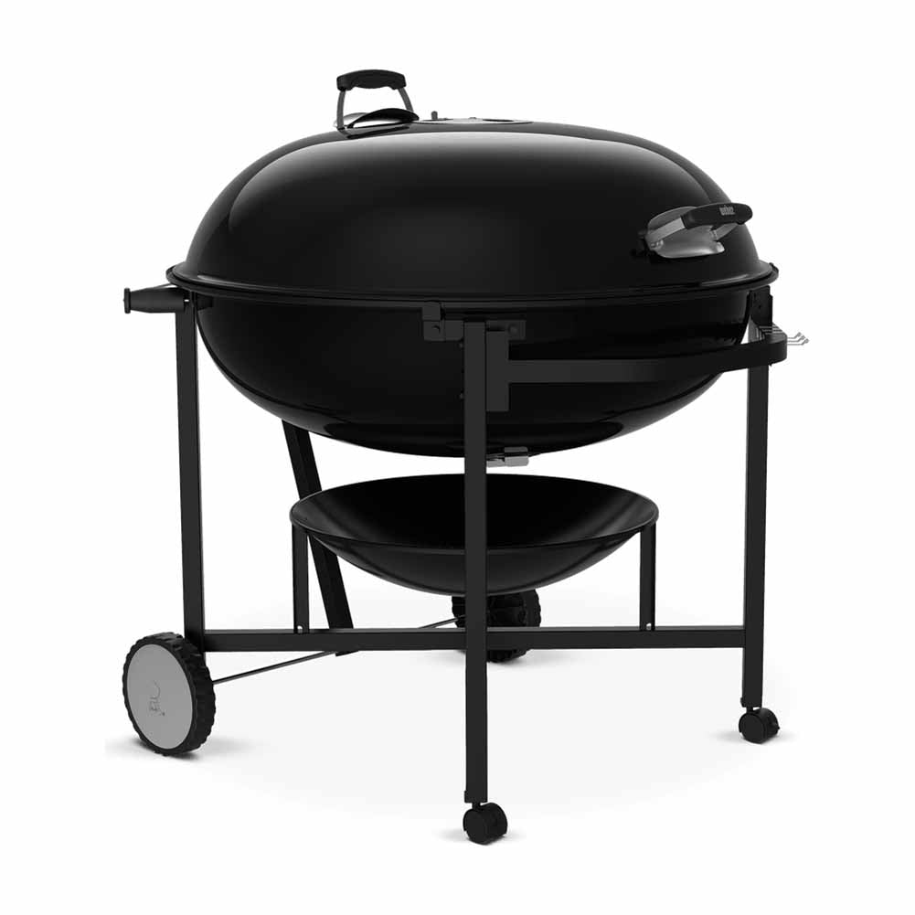 Weber Ranch Kettle 6004 Nero Barbecue a Carbone Grande Capacità 4