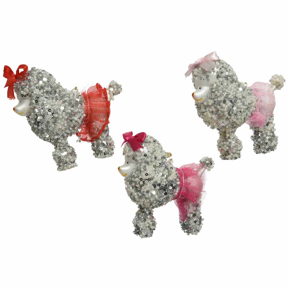 Formina in vetro Barboncino 11,3cm 1pezzo 1