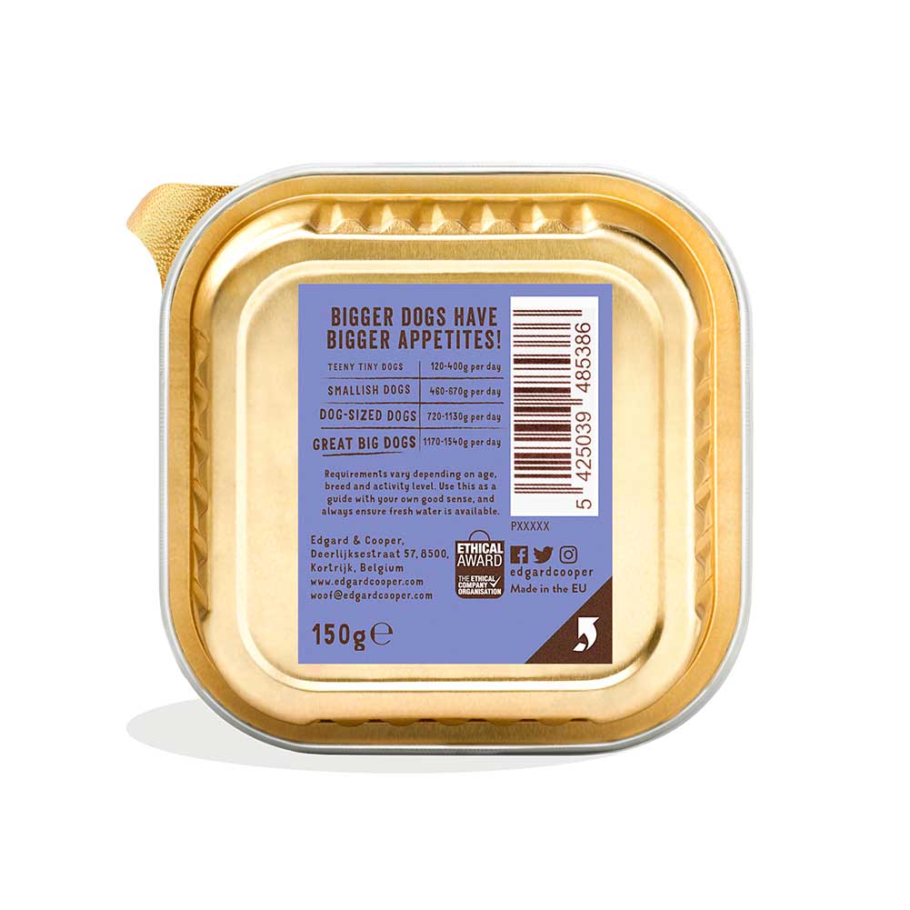 Alimento cane Adulto Manzo e Anatra 150g Edgard Cooper 4