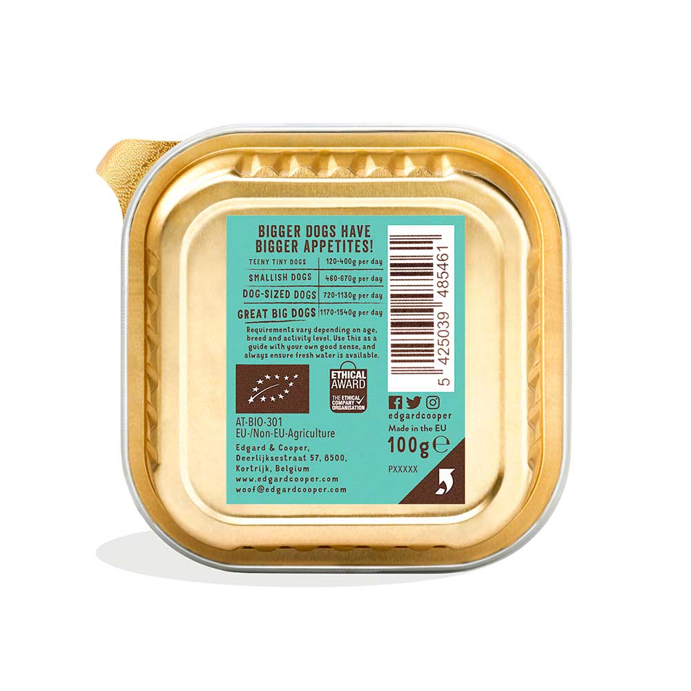 Alimento cane Adulto Bio Pesce 100g Edgard Cooper 4