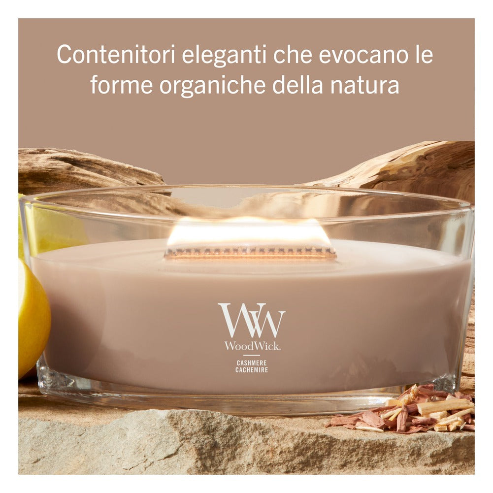 Candela Ellipse WoodWick Cashmere 3