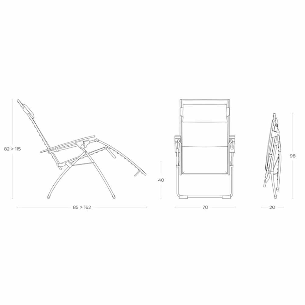 Poltrona relax Lafuma Evolution Duo Galet LFM2767.9714 6