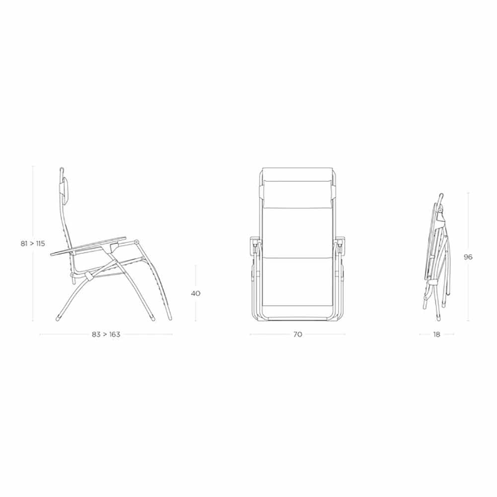 Poltrona relax Lafuma Futura Duo Mistral Titane LFM3113 9716 6
