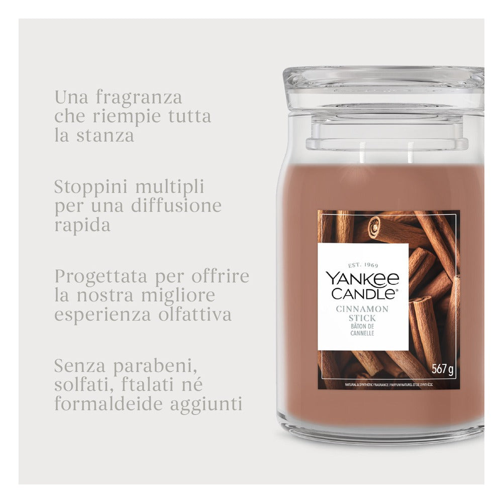 Candela Giara Grande Yankee Candle Signature Cinnamon Stick 6