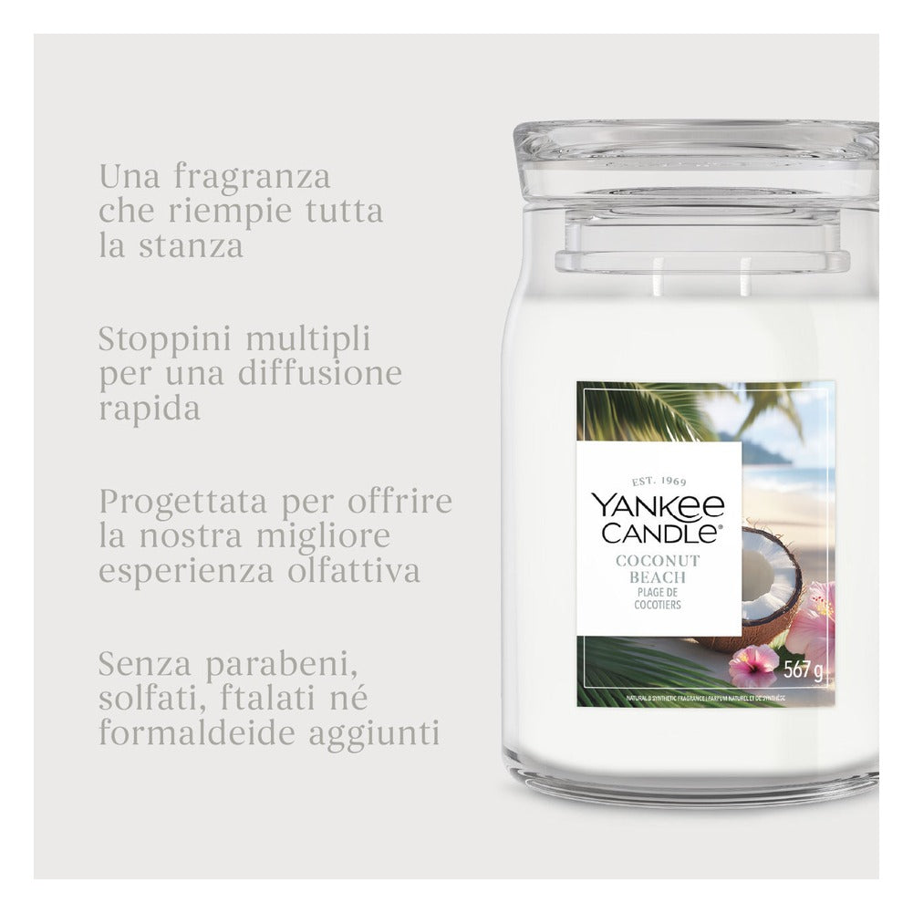 Candela Giara Grande Yankee Candle Signature Coconut Beach 5