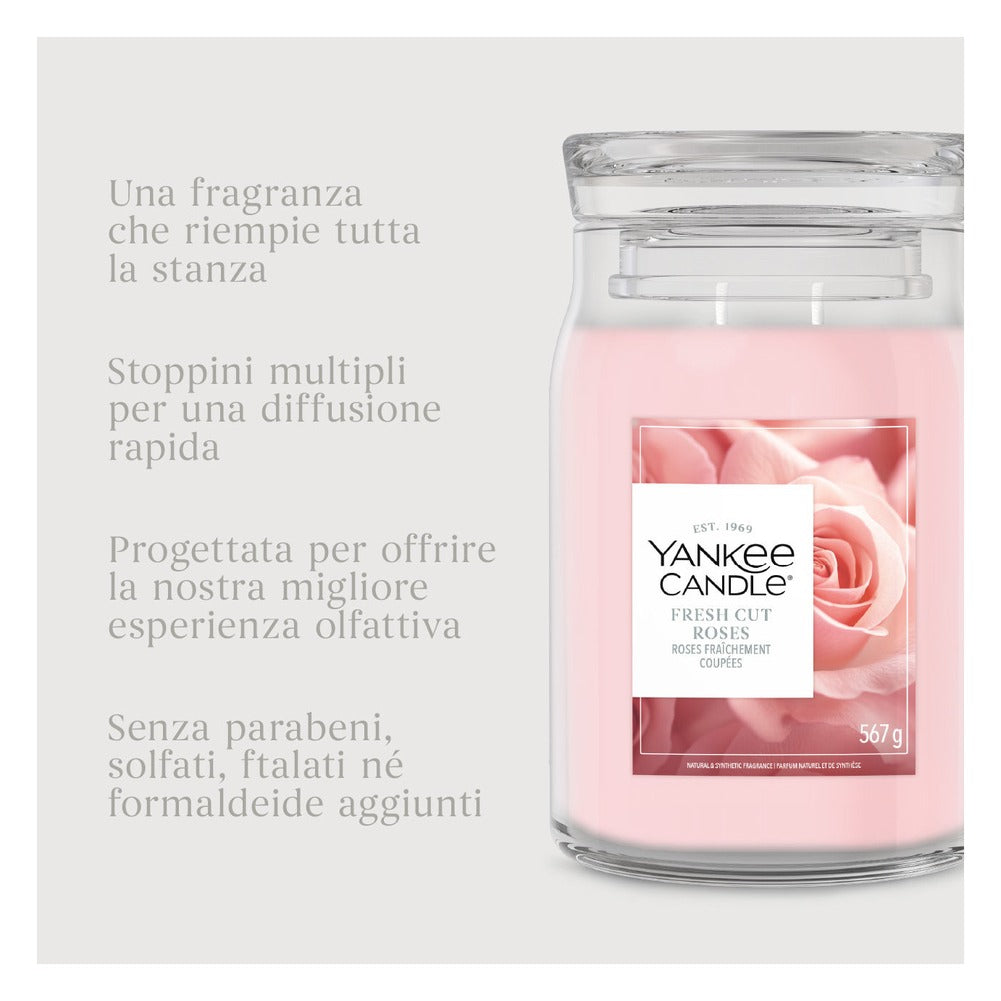 Candela Giara Grande Yankee Candle Signature Fresh Cut Roses 5