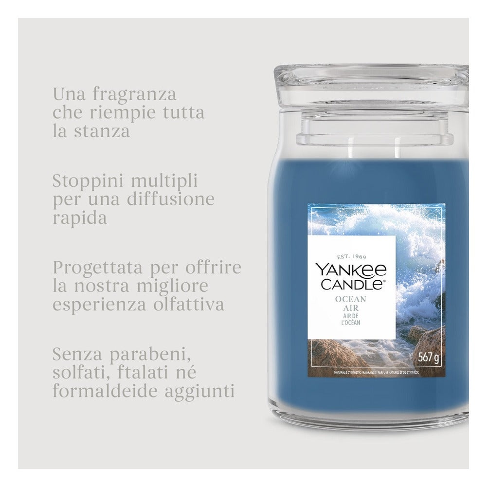 Candela Giara Grande Yankee Candle Signature Ocean Air 5