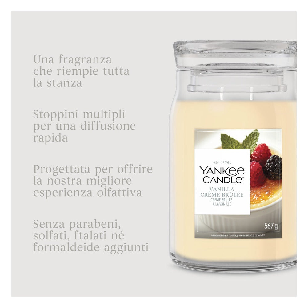 Candela Giara Grande Yankee Candle Signature Vanilla Crème Brûlée 5