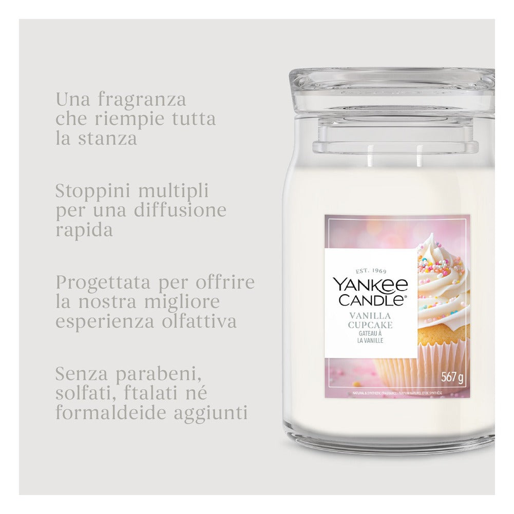 Candela Giara Grande Yankee Candle Signature Vanilla Cupcake 7