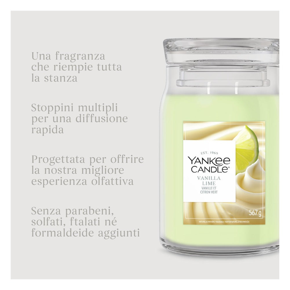 Candela Giara Grande Yankee Candle Signature Vanilla Lime 5