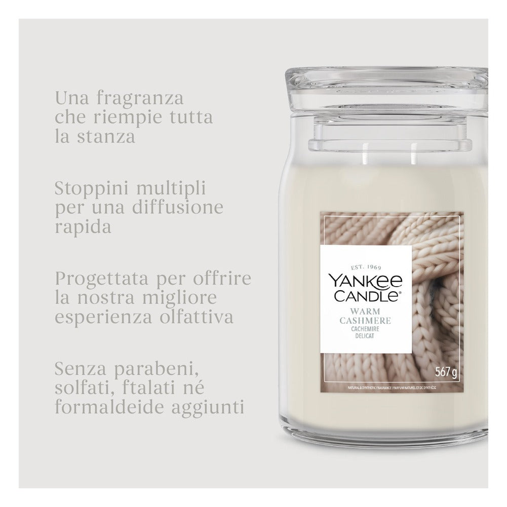Candela Giara Grande Yankee Candle Signature Warm Cashmere 7