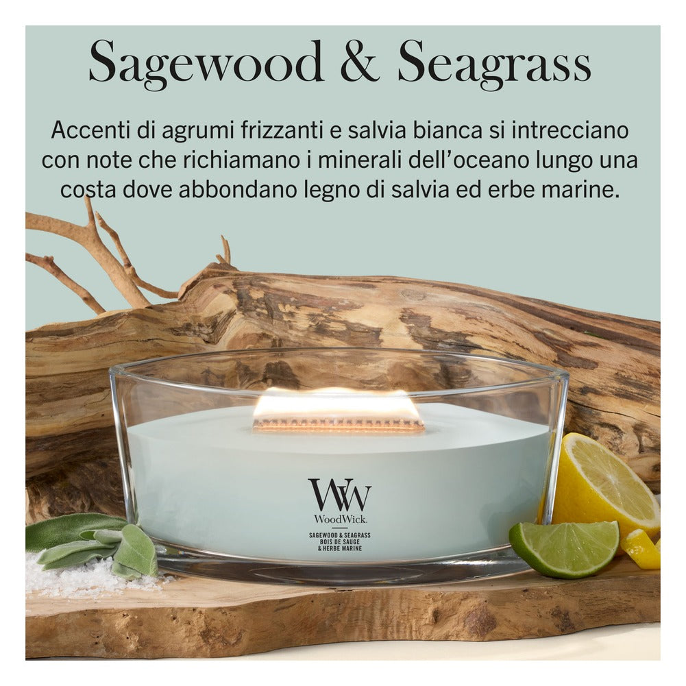 Candela Ellipse WoodWick Sagewood & Seagrass 3
