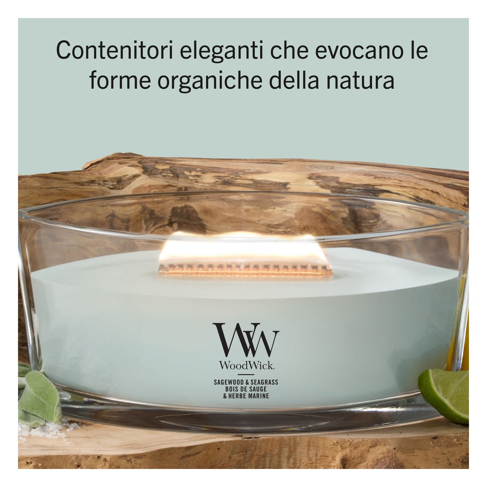 Candela Ellipse WoodWick Sagewood & Seagrass 4
