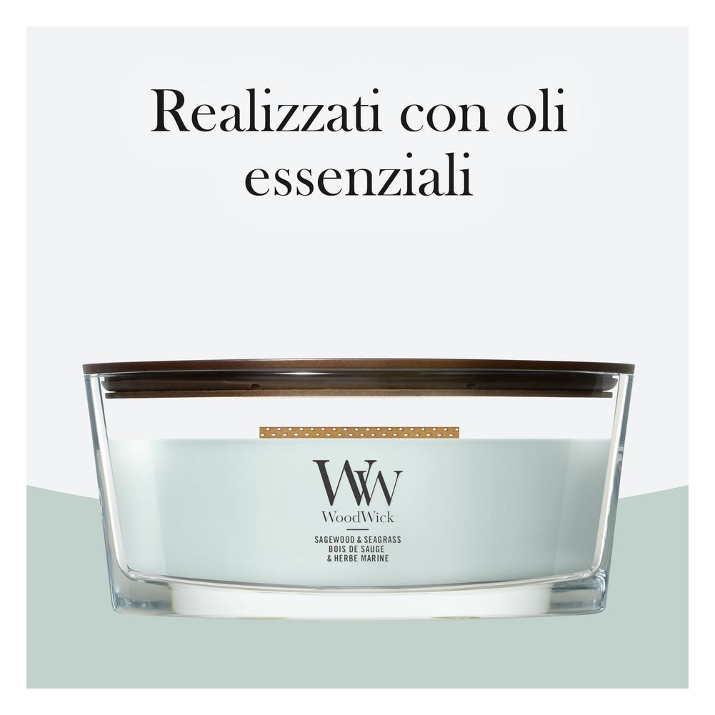 Candela Ellipse WoodWick Sagewood & Seagrass 6