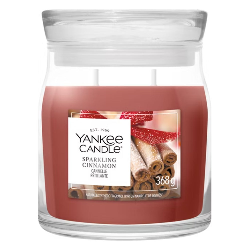 Candela Giara Media Yankee Candle Signature Sparkling Cinnamon 1