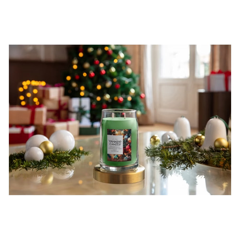 Candela Giara Grande Yankee Candle Signature Shimmering Christmas Tree 3