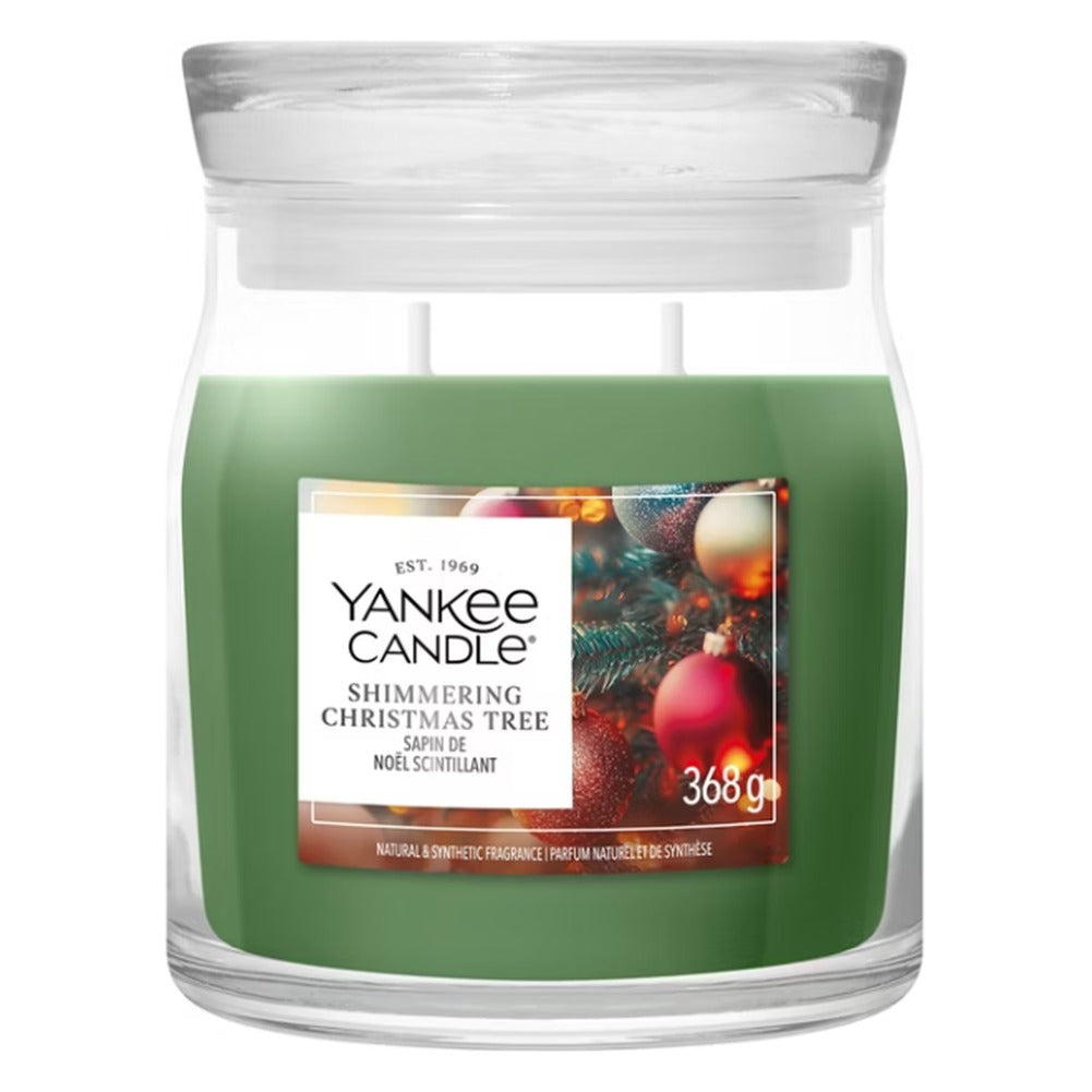 Candela Giara Media Yankee Candle Signature Shimmering Christmas Tree 1