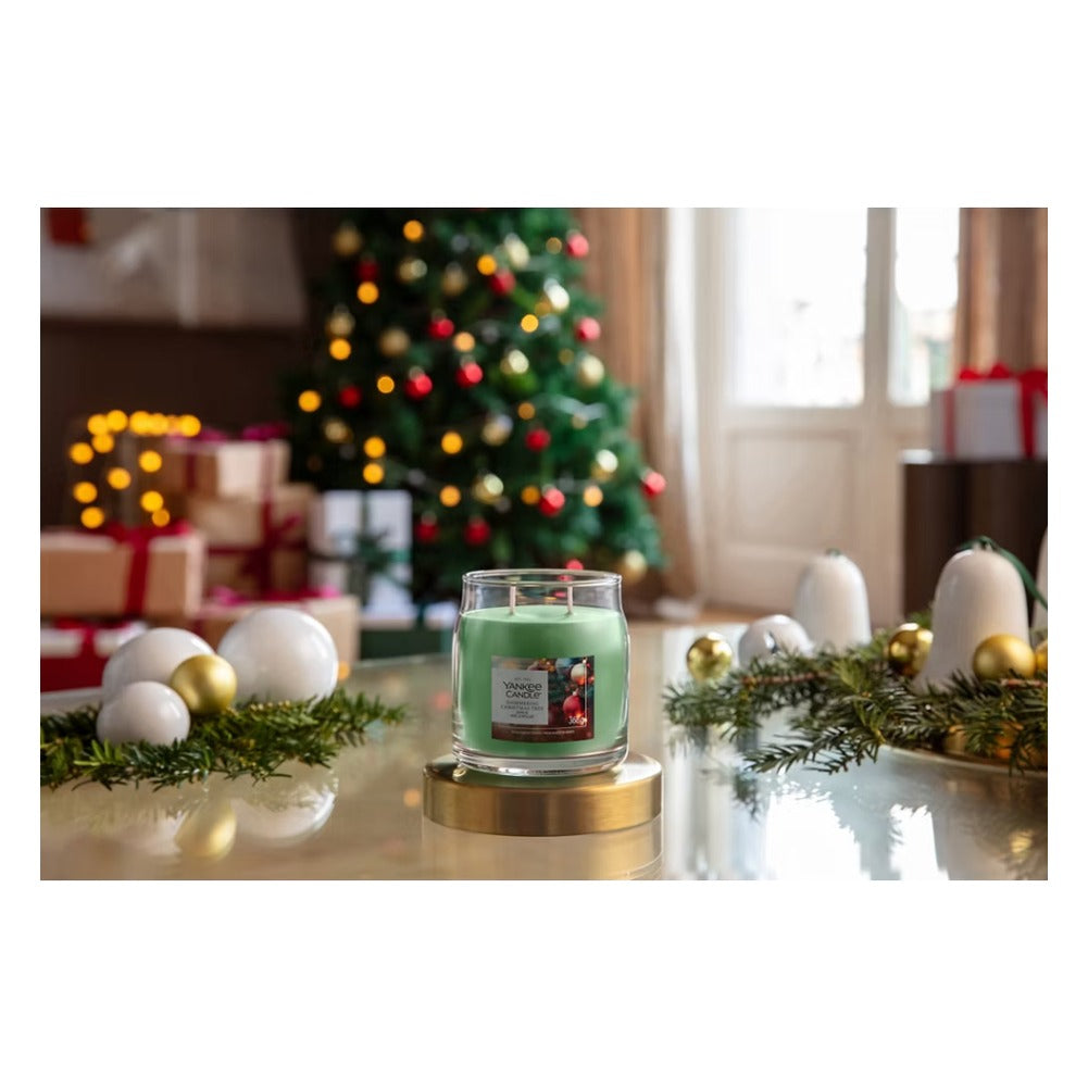 Candela Giara Media Yankee Candle Signature Shimmering Christmas Tree 3
