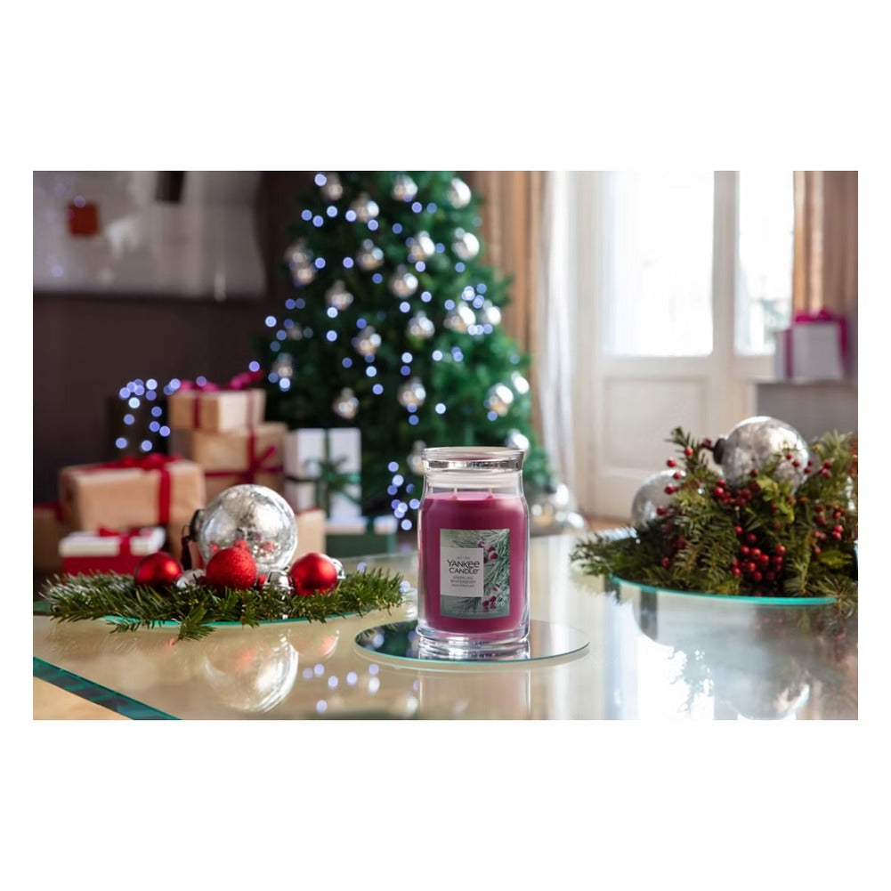 Candela Giara Grande Yankee Candle Signature Sparkling Winterberry 3