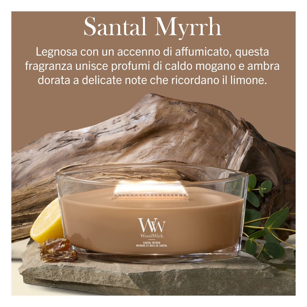 Candela Ellipse WoodWick Santal Myrrh 2